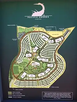 Detailed map of Pacific Shores