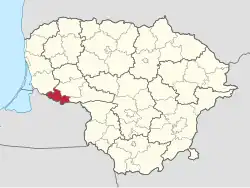 Location in Lithuania
