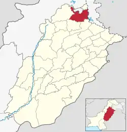 Map of Punjab with Rawalpindi District highlighted Rawalpindi is located in the north of Punjab.