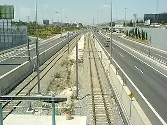 View from Pallini station (2008)