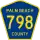 County Road 798 marker