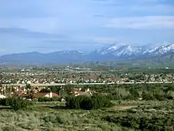 Palmdale, looking southeast toward SR 14 and the San Gabriel Mountains