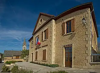 The town hall of Saint-Marcel-Bel-Accueil