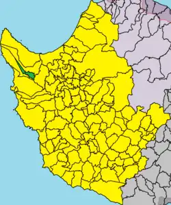 Map showing Fasli, Cyprus in Paphos District.