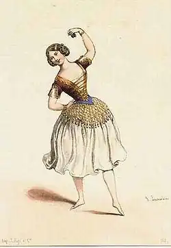 The ballet dancer Carlotta Grisi as the Romani Paquita (1844)