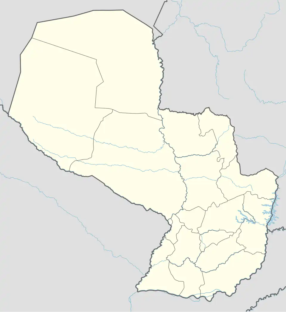 Capiíbary is located in Paraguay