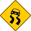 P-58 Slippery road surface