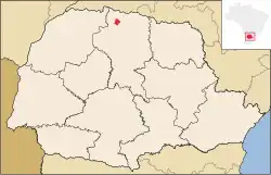 Location of Nossa Senhora Das Graças in Paraná