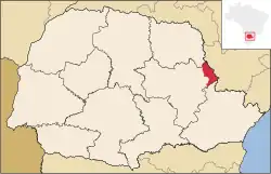 Location in Paraná