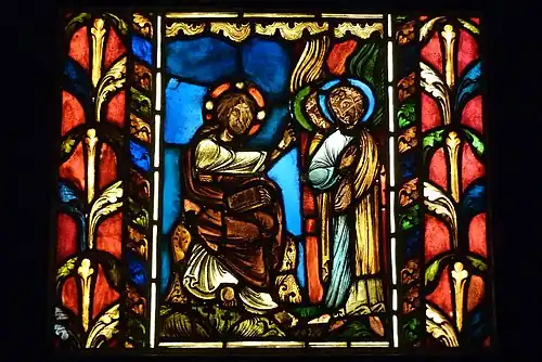 Stained glass from the church