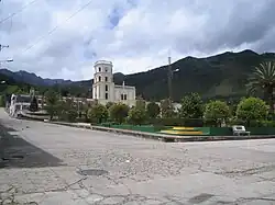 Central square and church