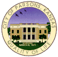Official seal of Parsons, Kansas