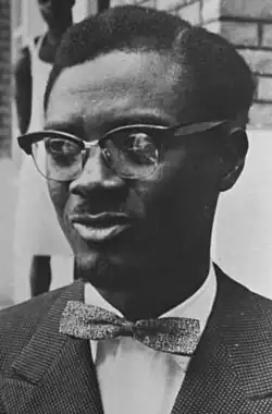 Photograph of Patrice Lumumba in 1960
