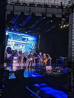 McCartney, Laboriel Jr., Anderson, and Ray performing at Camping World Stadium in Orlando, Florida