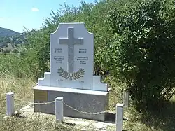 Memorial to Pavlos Kyrou and his brother Spyros in Antartiko.