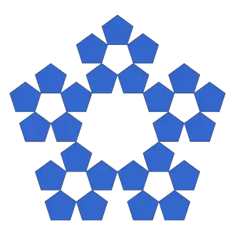 2nd iteration, without center pentagons