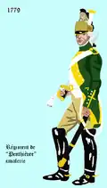 Uniform of the Penthièvre Dragoons from 1779- 1786