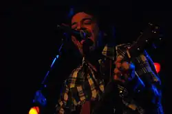 Joe Pernice performing with the Pernice Brothers, 2006