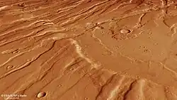 Perspective view by HRSC