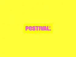 Pestival, logo, design, insect, festival, punk, yellow, pink