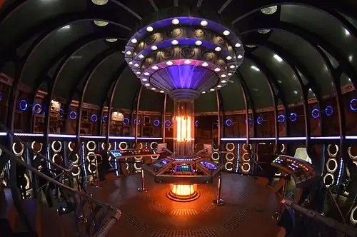 The TARDIS interior from 2012 to 2017, as it appeared during the era of the Twelfth Doctor (Peter Capaldi)