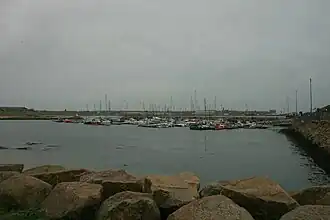 Peterhead Bay marina and jetty facility.