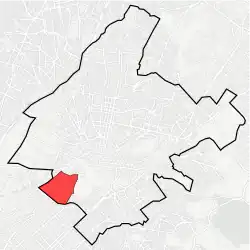 Location within Athens municipality
