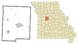 Location of Green Ridge, Missouri