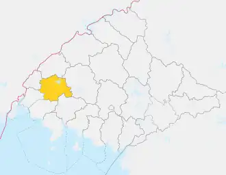 Location of Phihyŏn County