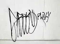 Example of Philly handstyle from 2014.