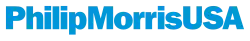 The word "PhilipMorrisUSA" in a blue font