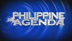 An image with circular lines, over a blue background. The show title is displayed on the center of the image.