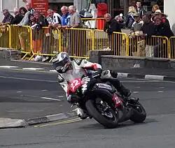 Christopher Dixon (22) Yamaha — Newcomers Race 'A' Manx Grand Prix 2013 - Lap 4 Parliament Square, Ramsey 28 August 2013