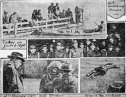 Black and white photos of various scenes