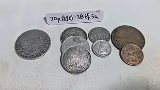 Egyptian Lira to THB (£E1/5=฿3/6/5)