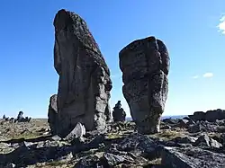 Scenic rock formations of the Ulakhan-Sis Range