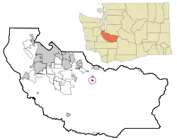Location of Carbonado, Washington