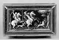 Fig. 7 – Casket with Scenes of Ancient Lion Hunts, gilt on painted enamel, gilded brass by French enamelist Pierre Reymond