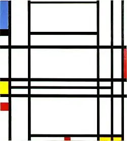 Image 25Piet Mondrian, "Composition No. 10" 1939–1942, De Stijl (from History of painting)