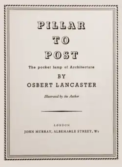 Title page of book giving title, author and publisher, with sub-title "The pocket-lamp of architecture"