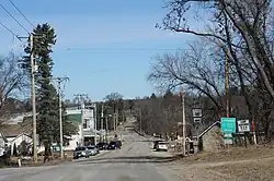 Looking north at Pine River on County H