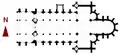 Floor plan of Notre-Dame of Dijon