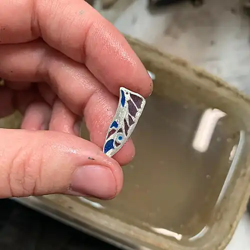 19. It is dangerous to breathe the dust produced by the use of the drill. The pieces are kept moist to prevent dust from becoming airborne.