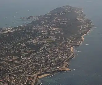 Aerial view of Point Loma, facing south, March 2007