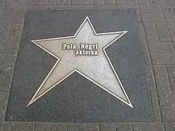 Pola Negri's Star in Poland's Walk of Fame