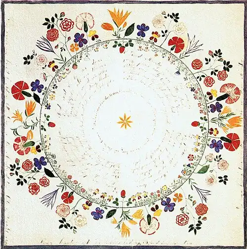 Polly Collins, Wreath brought by Mother's little dove, date unknown
