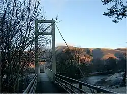 pillars of suspension bridge