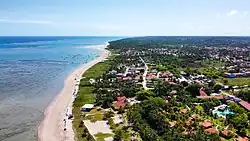 Aerial view of the hotel area of Porto da Rua in São Miguel dos Milagres
