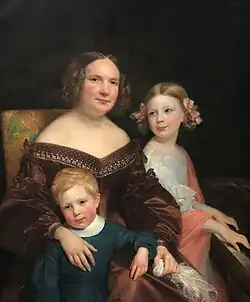 Portrait of a Mother and Two Children, 1840
