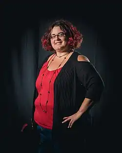 Kameron Hurley, at Worldcon in Helsinki in 2017.